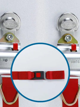 Retractor Assembly with D-Ring and Slide N' Click Fitting, RH, SNC Series