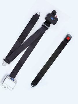 Retractable Lap & Shoulder Combination Belt with Retractable Height Adjuster.