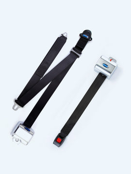 Retractable Shoulder & Lap Belt Combination with Retractable Female Half.