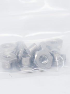 Ricon Outboard Rollstop Nut, Tee, 1/4-20x1/4L Neck, SST (Bag of 10)