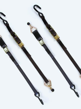 4 M-Series Manual Belts (2 rear over-center and 2 front cam) for L-Track. No occupant securement.