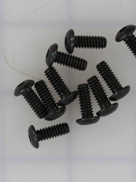 Braun 10 PK / SCREW #10 24 X 1/2 INCH BUTTON HD ALLEN AUTO BLACK KIT