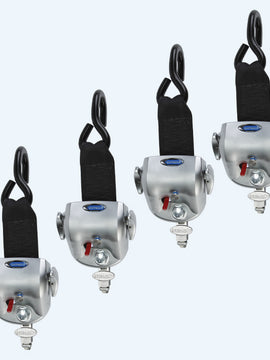 Q-Straint 360; 4 QRT-360 Retractors with L-Track Fittings (Series L)