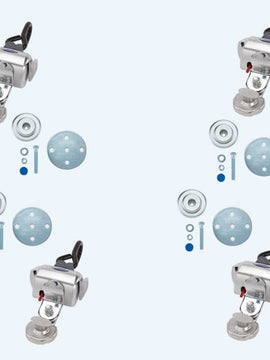 Q Straint System Deluxe; 4 QRT Deluxe Retractors with Slide 'N Click Fitting (Series SC)